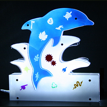 Lighting shape dolphin