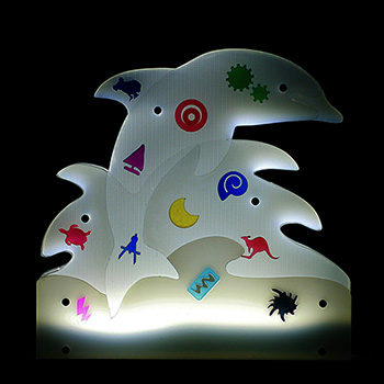 Renzo Nucara-Lighting shape-dolphin 