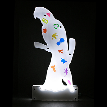 Renzo Nucara-Lighting shape-parrot